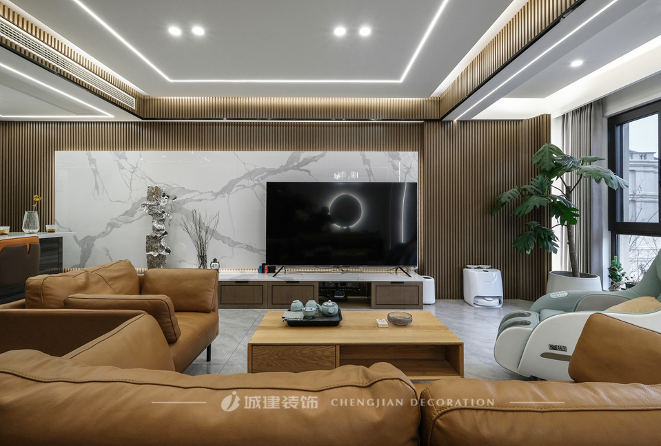 電視背景墻設(shè)計得好，家的顏值蹭蹭蹭上去！